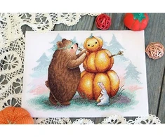 MP Studia Beldizart Kryželiu siuvinėjimo rinkinys "Pumpkinkeeper" SNV-809