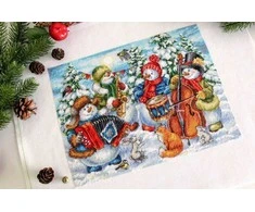 MP Studia Beldizart Kryželiu siuvinėjimo rinkinys „Linksmas orkestras“ 25x32 cm SNV-871