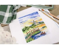 MP Studia Beldizart Kryželiu siuvinėjimo rinkinys „Ryto harmonija“ 20x16 cm SNV-916