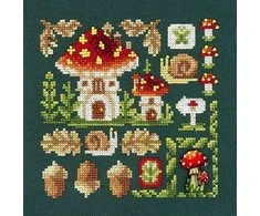 MP Studia Beldizart Kryželio siuvinėjimo rinkinys "Mini Sampler. Musmirės namelis" SNV-944
