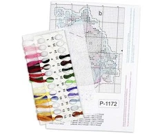 MP Studia Beldizart Siuvinėjimo kryželiu rinkinys "Velykų pyragas su glajumi" 10x9 cm SR-1172