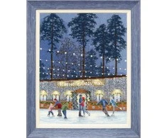 Zolotoe Runo Beldizart Kryželių siuvinėjimo rinkinys „Susitikimas ant čiuožyklos“ 30×24 cm S/GM049
