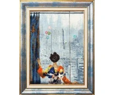 Beldizart Kryželiu siuvinėjamas rinkinys "Tokijo langas. 1975" 42×30.5 cm S/MK078