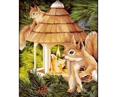 Tapyba pagal numerius Wizardi Beldizart Voverių broliai 40x50 cm L035