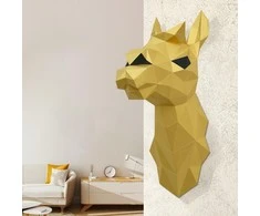 Beldizart WIZARDI 3D popieriaus maketai Lama (auksinis) PP-1LAM-GLD