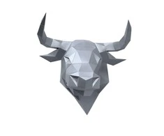 Beldizart Wizardi 3D popieriaus modelis Jautis PP-1BUL-SLV