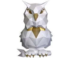 Beldizart Wizardi 3D popieriaus konstravimo rinkinys Pelėda Balta PP-1SOV-2WG