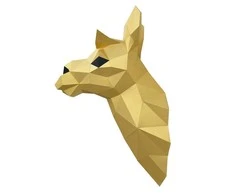 Beldizart WIZARDI 3D popieriaus maketai Lama (auksinis) PP-1LAM-GLD