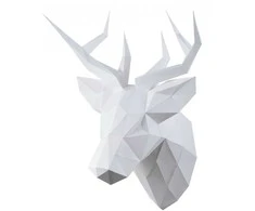 Beldizart Wizardi 3D popieriaus modelio rinkinys Deer PP-1OLP-WHT