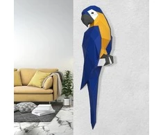 Beldizart WIZARDI 3D popieriaus modelis Ara papūga (mėlyna) PP-1ARA-3BLU