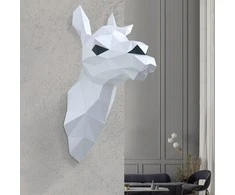 Beldizart WIZARDI 3D popieriaus amatų modeliai Lama (balta) PP-1LAM-WHT