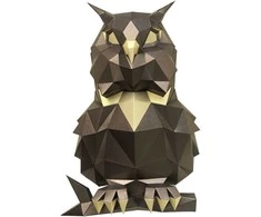 Beldizart Wizardi 3D popieriaus modeliavimo rinkinys Pelėda Bronze PP-1SOV-2BG