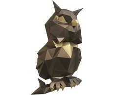 Beldizart Wizardi 3D popieriaus modeliavimo rinkinys Pelėda Bronze PP-1SOV-2BG