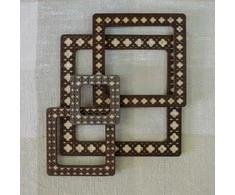 Embroidery Craft BOBKOVA ANNA FOP, reg. Nr. 2917408480 Lankelis su magnetais 19x19 cm (Wenge) PM-019-1919W