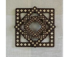 Embroidery Craft BOBKOVA ANNA FOP, reg. Nr. 2917408480 Žiedas su magnetais 14x14 cm (Wenge) PM-019-1414W