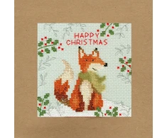 Bothy Threads Cross stitch "Christmas Card - Xmas Fox" XMAS8 10x10 cm