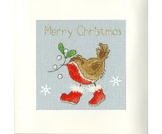 Bothy Threads Cross stitch "Christmas Card - Step Into Christmas" XMAS31 10x10 cm