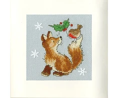 Bothy Threads Cross stitch "Christmas Card - Christmas Friends" XMAS29 10x10 cm
