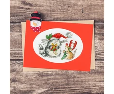 Bothy Threads Cross stitch "Christmas Card - Secret Santa" XMAS65 13x9 cm