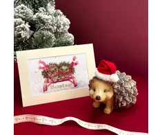Bothy Threads Cross stitch "Christmas Card - Sledgehogs" XMAS76 16x10 cm