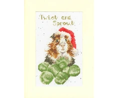 Bothy Threads Cross stitch "Christmas Card Twist And Sprout" XMAS58 10x16 cm
