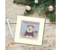 Bothy Threads Cross stitch "Christmas Card - Polar Pals" XMAS70 10x10 cm