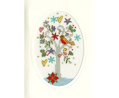 Bothy Threads Cross stitch "Christmas Card - Winter Wishes" XMAS22 9x13 cm
