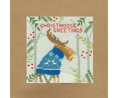 Bothy Threads Cross stitch "Christmas Card - Xmas Moose" XMAS7 10x10 cm