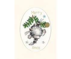 Bothy Threads Cross stitch "Christmas Card - Swing Into" XMAs" XMAS40 9x13 cm