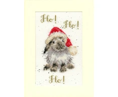 Bothy Threads Cross stitch "Christmas Card - HO!HO!HO!" XMAS49 10x16 cm