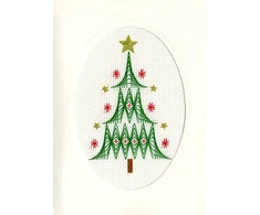 Bothy Threads Cross stitch "Christmas Card - Christmas Tree" XMAS24 9x13 cm