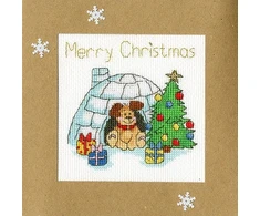 Bothy Threads Cross stitch "Christmas Card - Winter Woof" XMAS25 10x10 cm