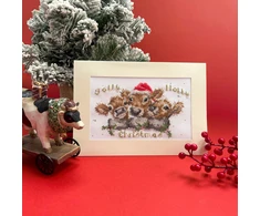 Bothy Threads Cross stitch "Christmas Card - Jolly Holly" XMAS75 16x10 cm