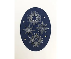 Bothy Threads Cross stitch "Christmas Card - Shining Stars" XMAS27 8x11 cm