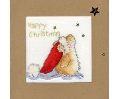 Bothy Threads Cross stitch "Christmas Card - Star Gazing" XMAS20 10x10 cm