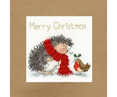 Bothy Threads Cross stitch "Christmas Card - Christmas Wishes" XMAS32 10x10 cm