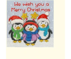 Bothy Threads Cross stitch "Christmas Card - Penguin Pals" XMAS69 10x10 cm