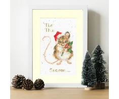 Bothy Threads Cross stitch "Christmas Card - 'Tis The Season" XMAS56 10x16 cm