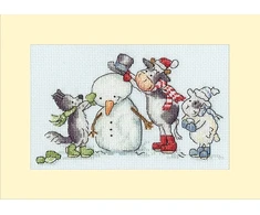 Bothy Threads Cross stitch "Christmas Card - Hat, Scarf, Gloves!" XMAS77 16 xx 10 cm