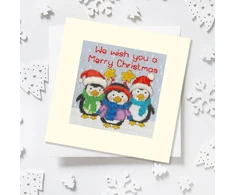 Bothy Threads Cross stitch "Christmas Card - Penguin Pals" XMAS69 10x10 cm