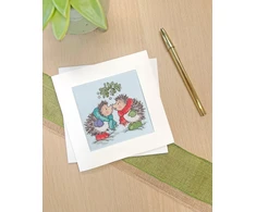 Bothy Threads Cross stitch "Christmas Card - Christmas Kiss" XMAS79 10 xx 10 cm