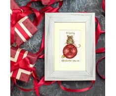 Bothy Threads Cross stitch "Christmas Card - Merry Christmouse" XMAS50 10x16 cm