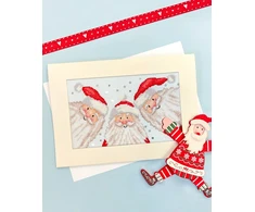 Bothy Threads Cross stitch "Christmas Card - Santa Selfie" XMAS88 16x10 cm