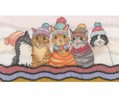 Bothy Threads Cross stitch kit "A Cosy Clowder" XEB2 32x18 cm