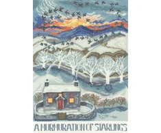 Bothy Threads Cross stitch kit "A Murmuration Of Starlings" XDD11 26x36 cm