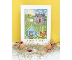 Bothy Threads Cross stitch kit "A Peep Of Chicks" XDD12 26x36 cm