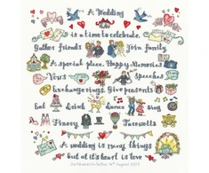 Bothy Threads Cross stitch kit "A Wedding Is Many Things" XAL10 33x34 cm