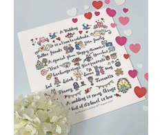 Bothy Threads Cross stitch kit "A Wedding Is Many Things" XAL10 33x34 cm