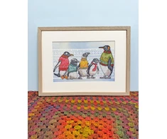 Bothy Threads Cross stitch kit "A Woolly Waddle" XEB3 30.5x18 cm
