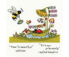 Bothy Threads Cross stitch kit "Beautiful Friendship" XETE3 12x12 cm